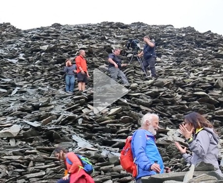 Julia Bradbury and The Outdoor Guide filming in the Lake District