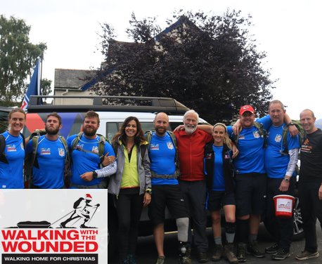 Julia and TOG join the Walk Of Britain finish in Keswick