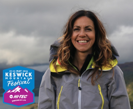 Julia Bradbury at the Keswick Mountain Festival