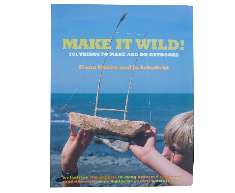 Make it wild – 101 things to make and do before you grow up provides inspiration for creative activities, natural crafts and outdoor toys from recycled materials.  Does this generation of children really need all those commercial toys or electronic entertainment to have fun? They may think they do, but we suggest having a go at some natural creations. Take time to slow down, let them make things themselves from scratch; they will probably value them more in the long run. Try digging up clay, firing it in a dustbin in your garden and making your own sculptures. Or how about making ice lanterns, natural jewellery or building yourself a go cart from a wooden pallet?