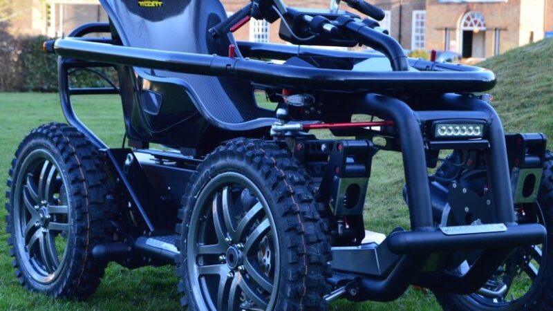 Terrain Hopper is an exciting electrically powered off road fun wheelchair.