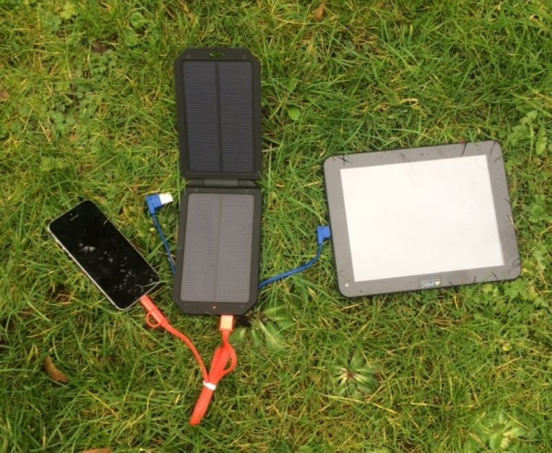 MSC Waterproof Camping 3w 7000mAh Solar Charger (3+ phone charges)
The patented MSC Camping 3W solar charger is a very compact, universal solar power bank, with the addition of an extra solar panel, folded along the back and inbuilt charging leads for constant solar recovery in any direct light. It also has dual standard USB output ports giving the ability to charge 3 devices simultaneously (to a max of 2.3A).