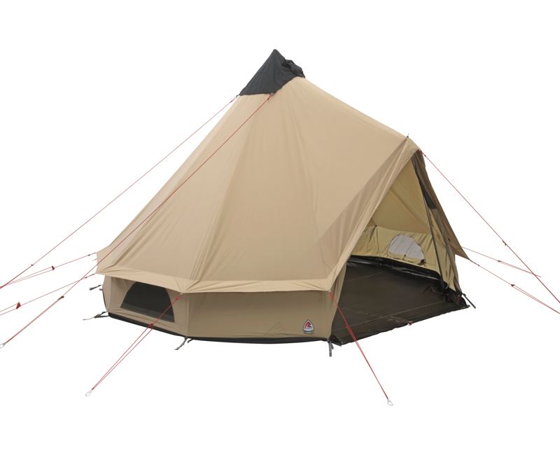 The roomy, fast pitching, Robens Klondike tipi provides excellent levels of comfort for up to six people and has found a large enthusiastic following with families and groups. It is made from the award-winning brand’s own in superlative HydroTex polycotton that maintains a stable internal microclimate and virtually eradicates condensation. Weight and pack size are kept down with the use of strong aluminium alloy for the centre pole and door frame. The improved zip-in groundsheet features a zip to the centre, enabling it to be rolled away at the door to create a safe area in which to use the optional stove and a place for muddy boots. Other options include a four-person inner tent and floor covering for comfort underfoot.