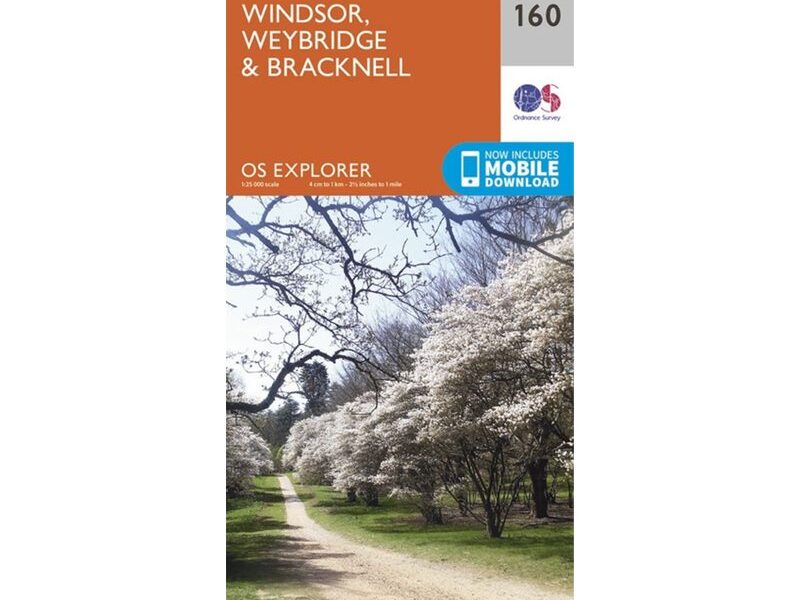Windsor, Weybridge and Bracknell OS Explorer Map 160