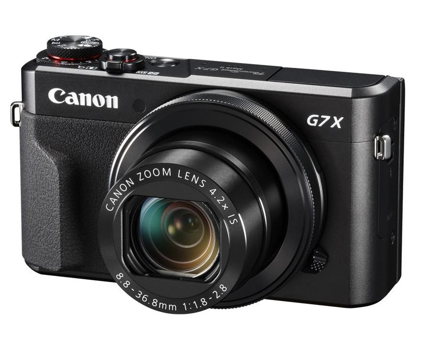 The Canon PowerShot G7 X Mark II compact camera captures brilliant images in a portable design, with a 1.0-type CMOS image sensor and f/1.8-2.8 lens. It uses the DIGIC 7 processor, and takes Full HD 60p video.

[symple_column size=