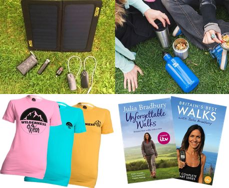 This is a chance to win some fabulous gear from Wilderness Wear, Klean Kanteen, Mobile Solar Chargers and Julia Bradbury.