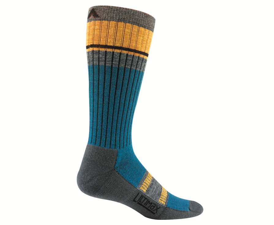 Pikes Peak Pro belongs to the recently launched Peak2Pub range; socks designed to do just that, take you from peak to pub, trail to tavern in style and comfort.

As well as design inspired by many of the US trails, they feature Wigwam’s patented Ultimax® moisture management technology to ensure dry & blister comfort all day long. Now with a lifetime guarantee.