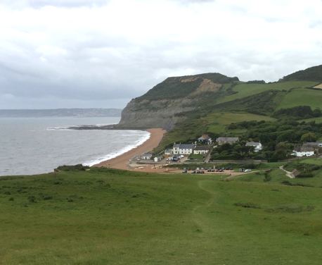Walk Eype to Seatown to Chideock, catch a bus to West Bay via Bridport and then walk over the hill back to Eype - about 4 miles