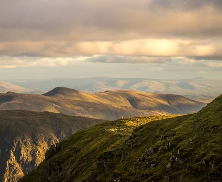This classic route up Helvellyn, England’s third highest peak, via the dramatic ridge of Striding Edge is one of the Lake District’s greatest walks ...