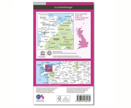 Map of Snowdon - The Outdoor Guide