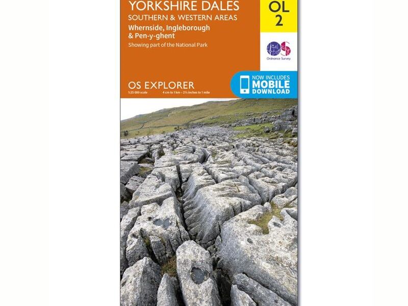 Map of Yorkshire Dales - Southern & Western Area