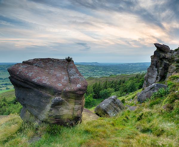 This is a wonderful walk to the Roaches in the Peak District.