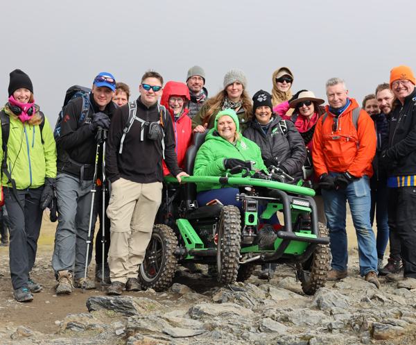 A challenging climb to the summit of Blencthra with a sturdy 4x4 all terrain wheelchair ...
