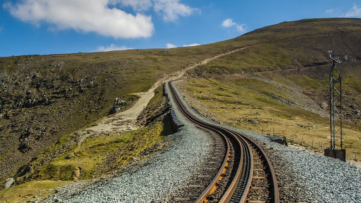 The Snowdon Mountain Railway offers an easy way up Snowdon!
