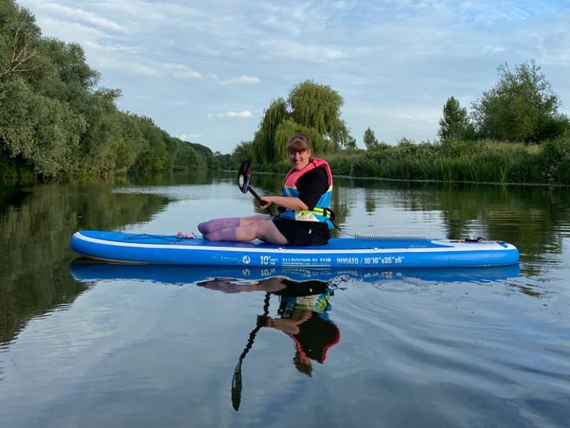 Paddle boarding