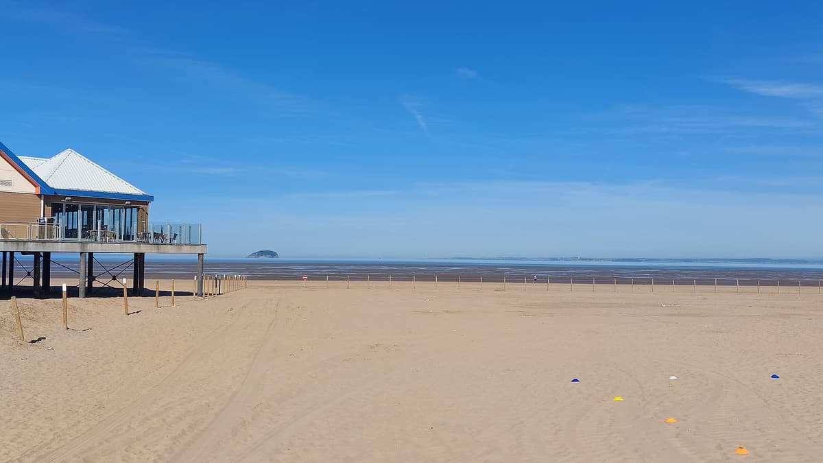 The beach at Weston-super-Mare