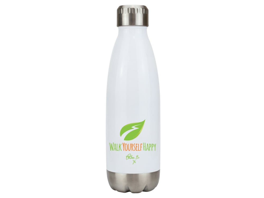 Personalised Vacuum Flask with Silver Trim