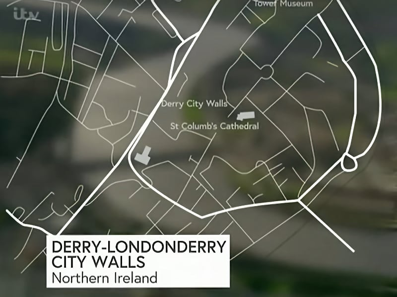 Derry city walls walk