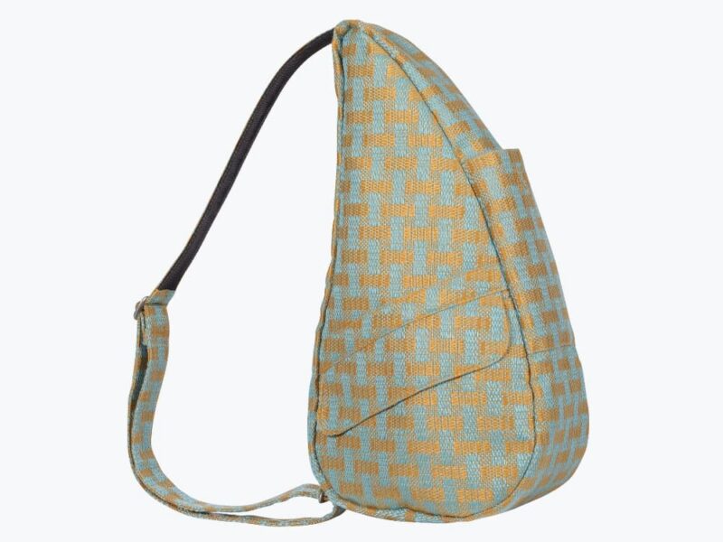 Basketweave Aqua - Small Bag