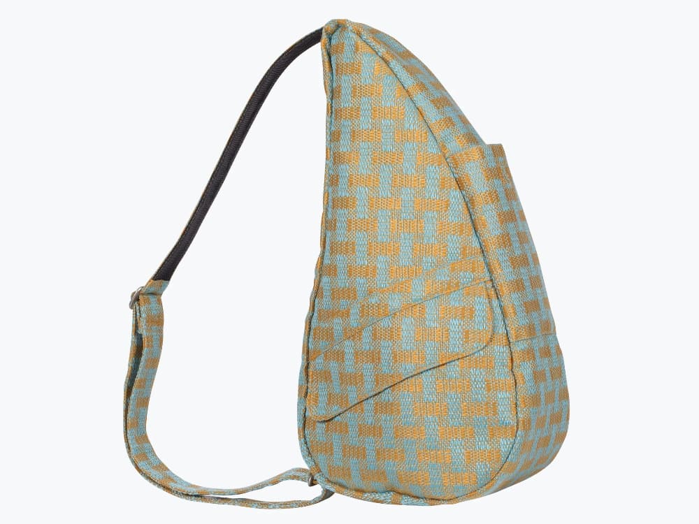 Basketweave Aqua - Small Bag